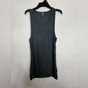 Alphalete Men’s Zero Ribbed Tank Top - Charcoal Grey - Size XL - Muscle Fit